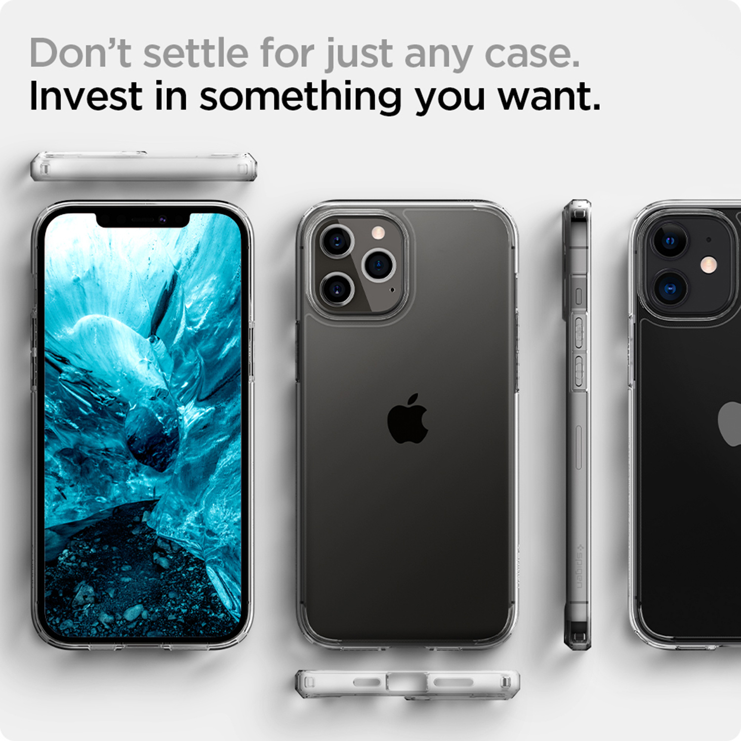 Spigen Ultra Hybrid Backcover Apple iPhone 12 (Pro) - Transparant - Afbeelding 8