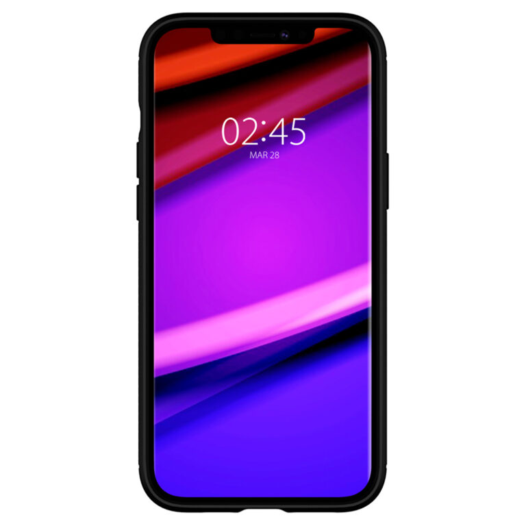 Spigen Rugged Armor Backcover Apple iPhone 12 (Pro) - Zwart - Afbeelding 3