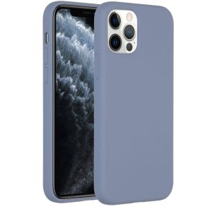 Accezz Liquid Silicone Backcover Apple iPhone 12 (Pro) - Lavender Gray