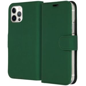 Accezz Wallet Softcase Bookcase Apple iPhone 12 (Pro) - Groen