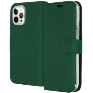 Accezz Wallet Softcase Bookcase Apple iPhone 12 Pro Max - Groen
