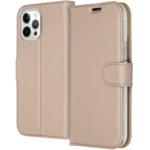 Accezz Wallet Softcase Bookcase Apple iPhone 12 Pro Max - Goud
