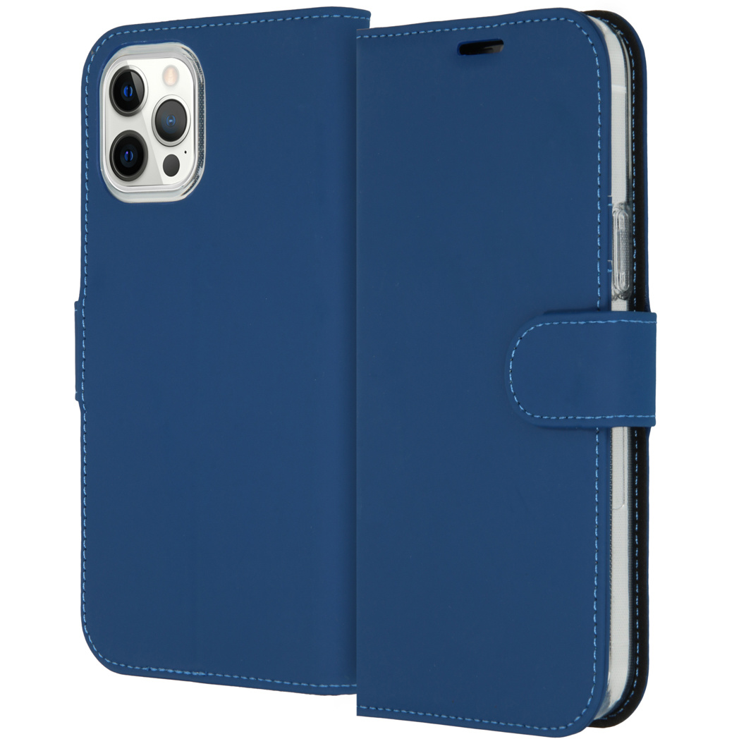 Accezz Wallet Softcase Bookcase Apple iPhone 12 Pro Max – Blauw