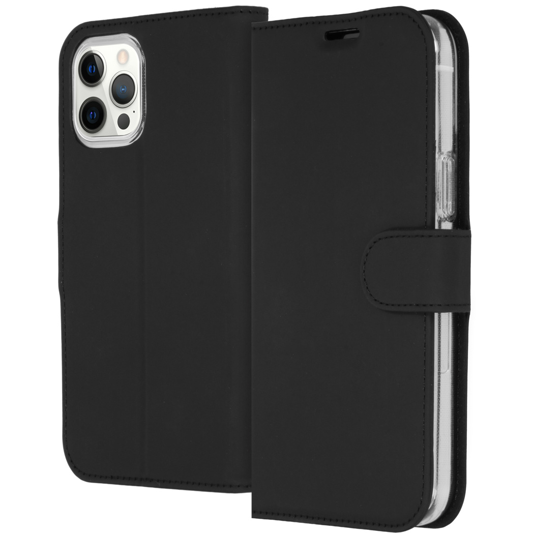 Accezz Wallet Softcase Bookcase Apple iPhone 12 Pro Max - Zwart