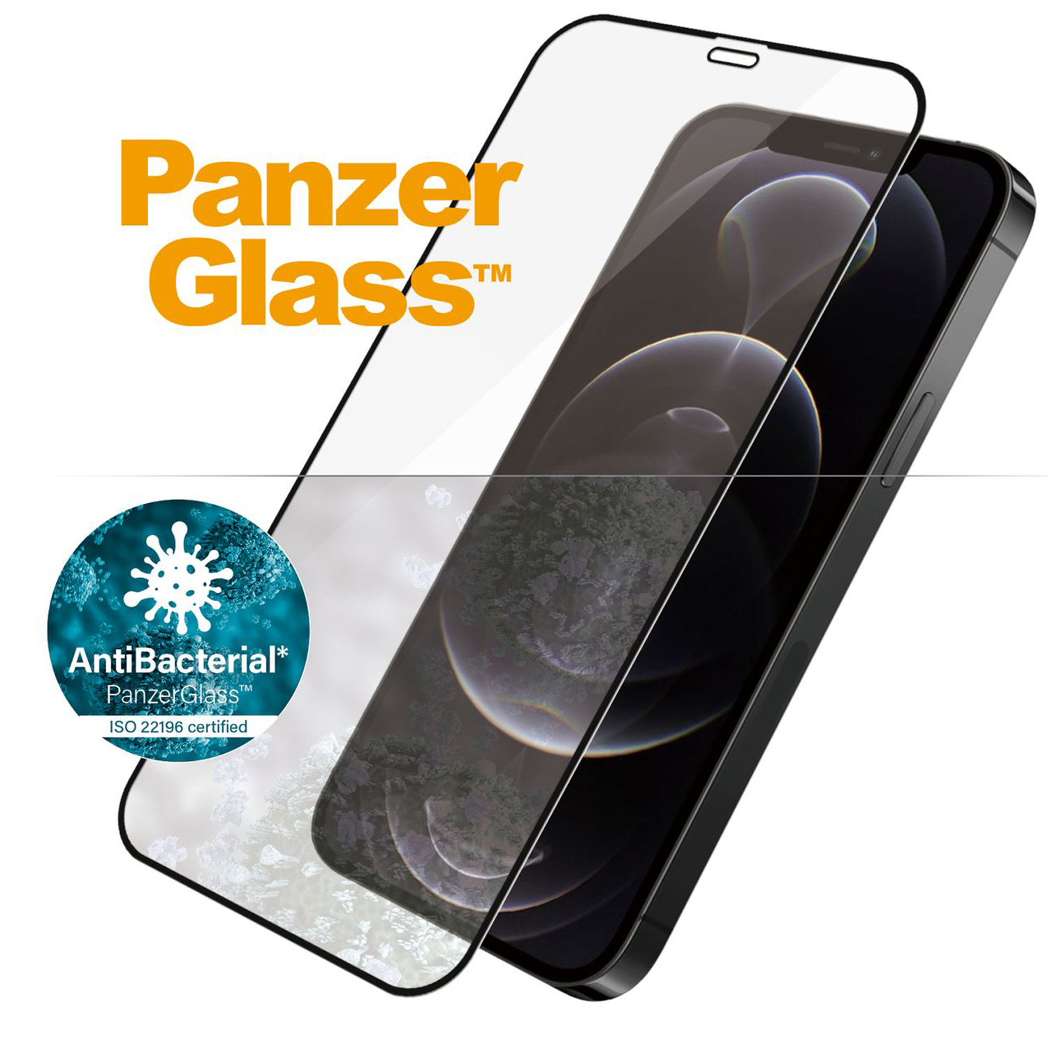 PanzerGlass Case Friendly Screenprotector Apple iPhone 12 (Pro) - Zwart - Afbeelding 3