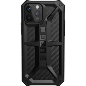 UAG Monarch Backcover Apple iPhone 12 (Pro) - Carbon Fiber Black