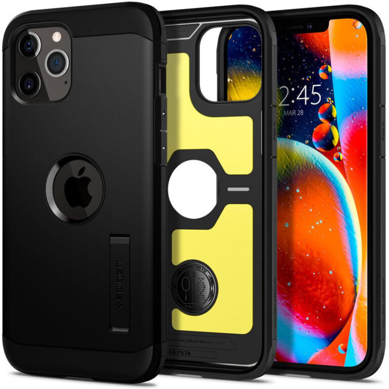 Spigen Tough Armor Backcover Apple iPhone 12 (Pro) - Zwart - Afbeelding 2
