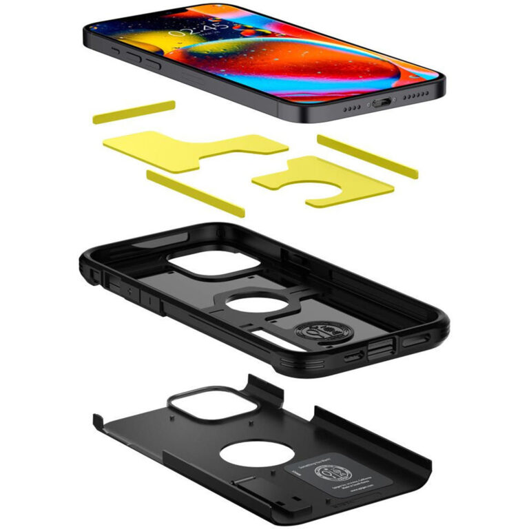 Spigen Tough Armor Backcover Apple iPhone 12 (Pro) - Zwart - Afbeelding 5