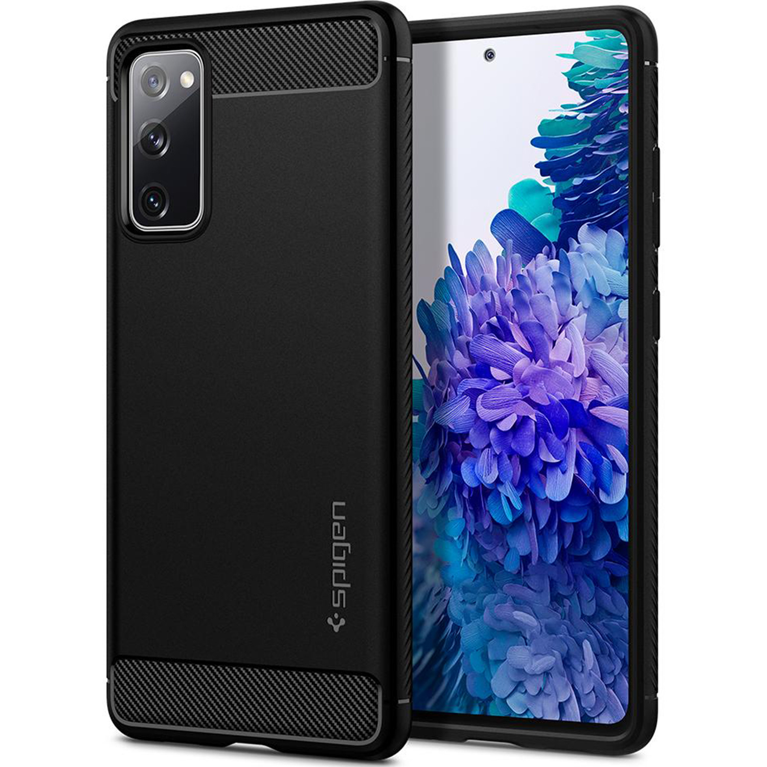 Spigen Rugged Armor Backcover Samsung Galaxy S20 FE - Zwart - Afbeelding 2