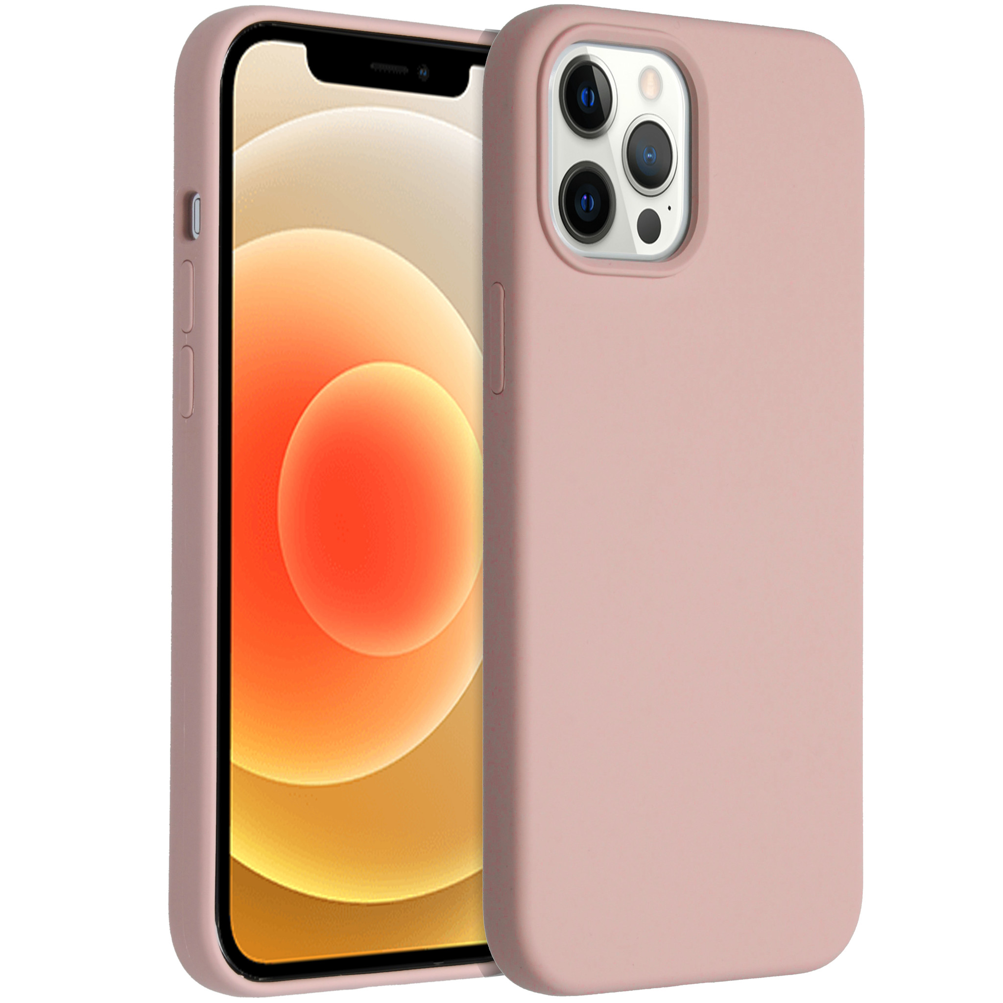 Accezz Liquid Silicone Backcover Apple iPhone 12 Pro Max – Roze