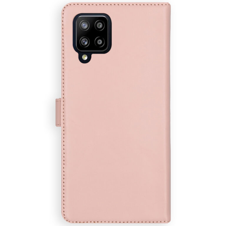 Selencia Echt Lederen Bookcase Samsung Galaxy A42 - Roze - Afbeelding 3