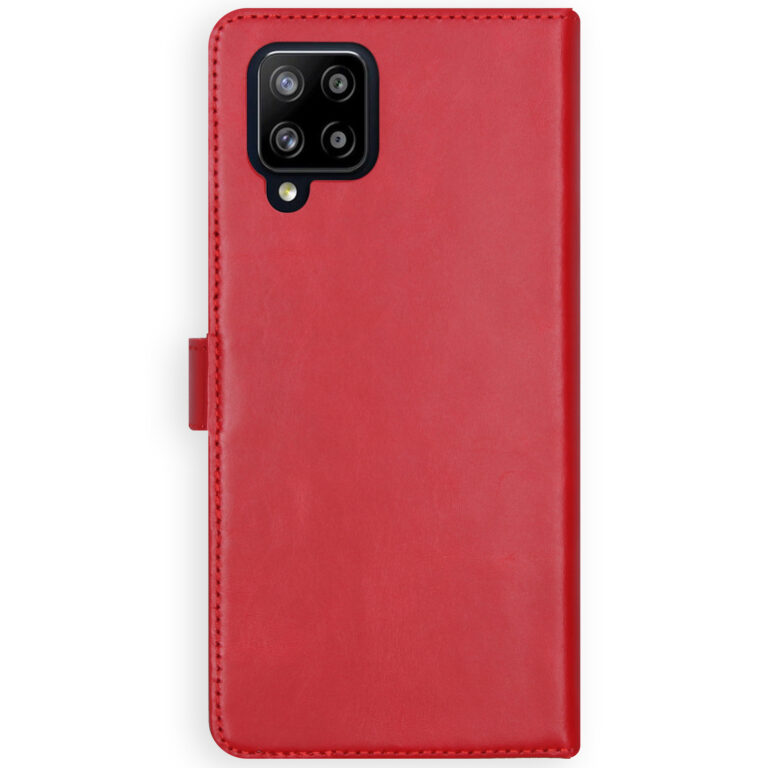 Selencia Echt Lederen Bookcase Samsung Galaxy A42 - Rood - Afbeelding 3