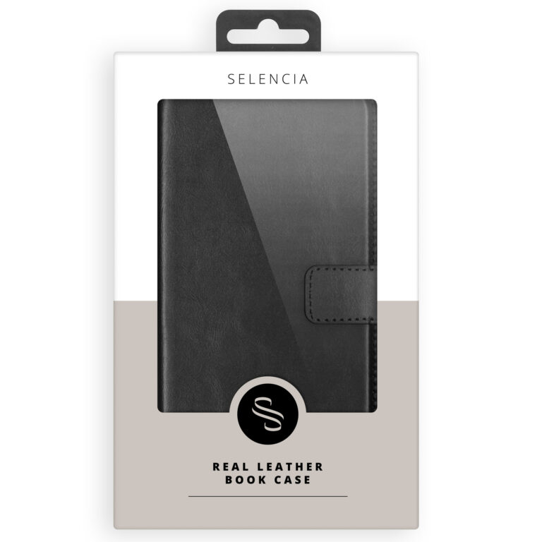 Selencia Echt Lederen Bookcase Samsung Galaxy A42 - Zwart - Afbeelding 10