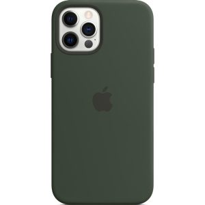 Silicone Backcover MagSafe Apple iPhone 12 (Pro) - Cypress Green