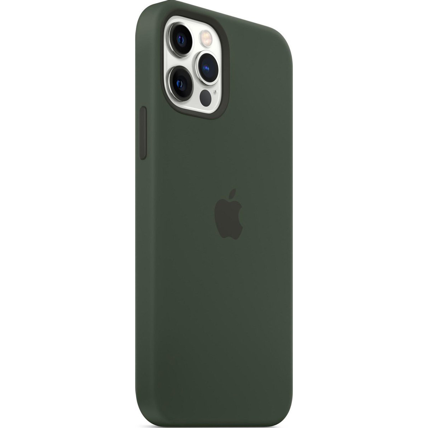Silicone Backcover MagSafe Apple iPhone 12 (Pro) - Cypress Green - Afbeelding 2