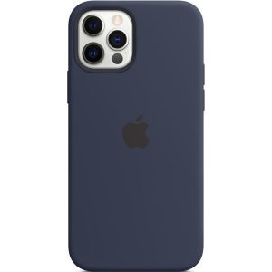Silicone Backcover MagSafe Apple iPhone 12 (Pro) - Deep Navy