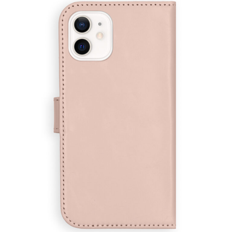 Selencia Echt Lederen Bookcase Apple iPhone 12 Mini - Roze - Afbeelding 3