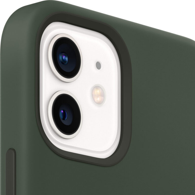 Silicone Backcover MagSafe Apple iPhone 12 Mini - Cypress Green - Afbeelding 2
