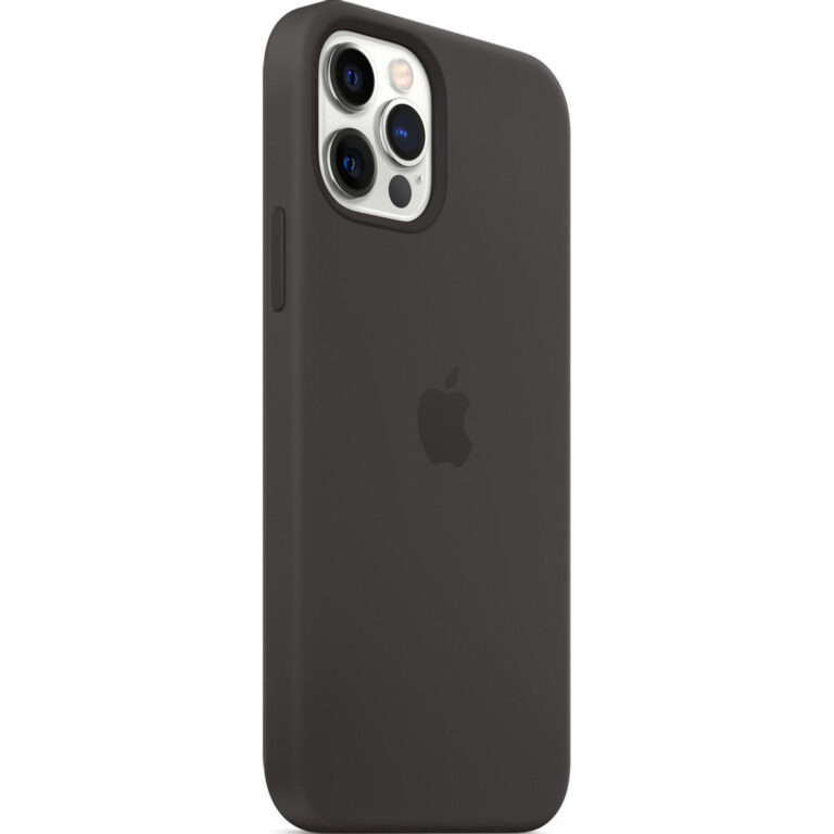 Silicone Backcover MagSafe Apple iPhone 12 Pro Max - Black - Afbeelding 2