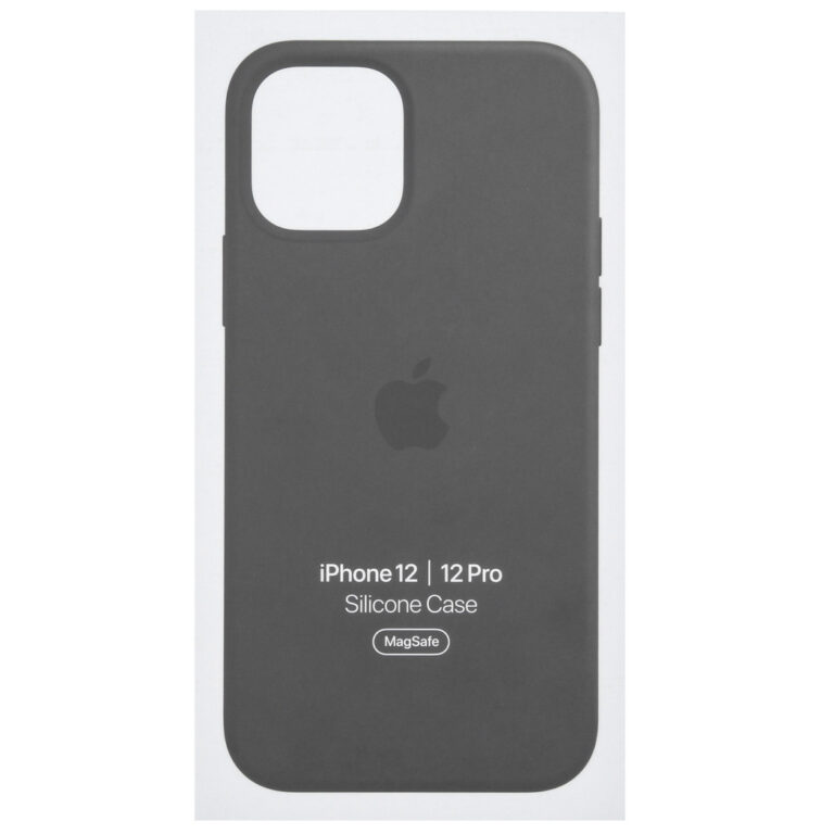 Silicone Backcover MagSafe Apple iPhone 12 (Pro) - Black - Afbeelding 4