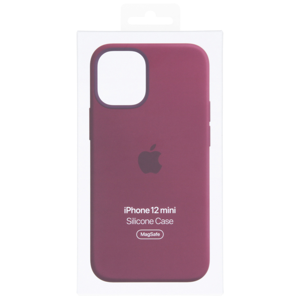 Silicone Backcover MagSafe Apple iPhone 12 Mini - Plum - Afbeelding 4