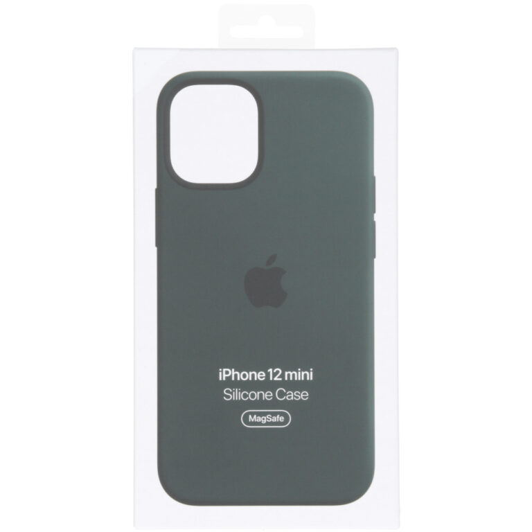 Silicone Backcover MagSafe Apple iPhone 12 Mini - Cypress Green - Afbeelding 4