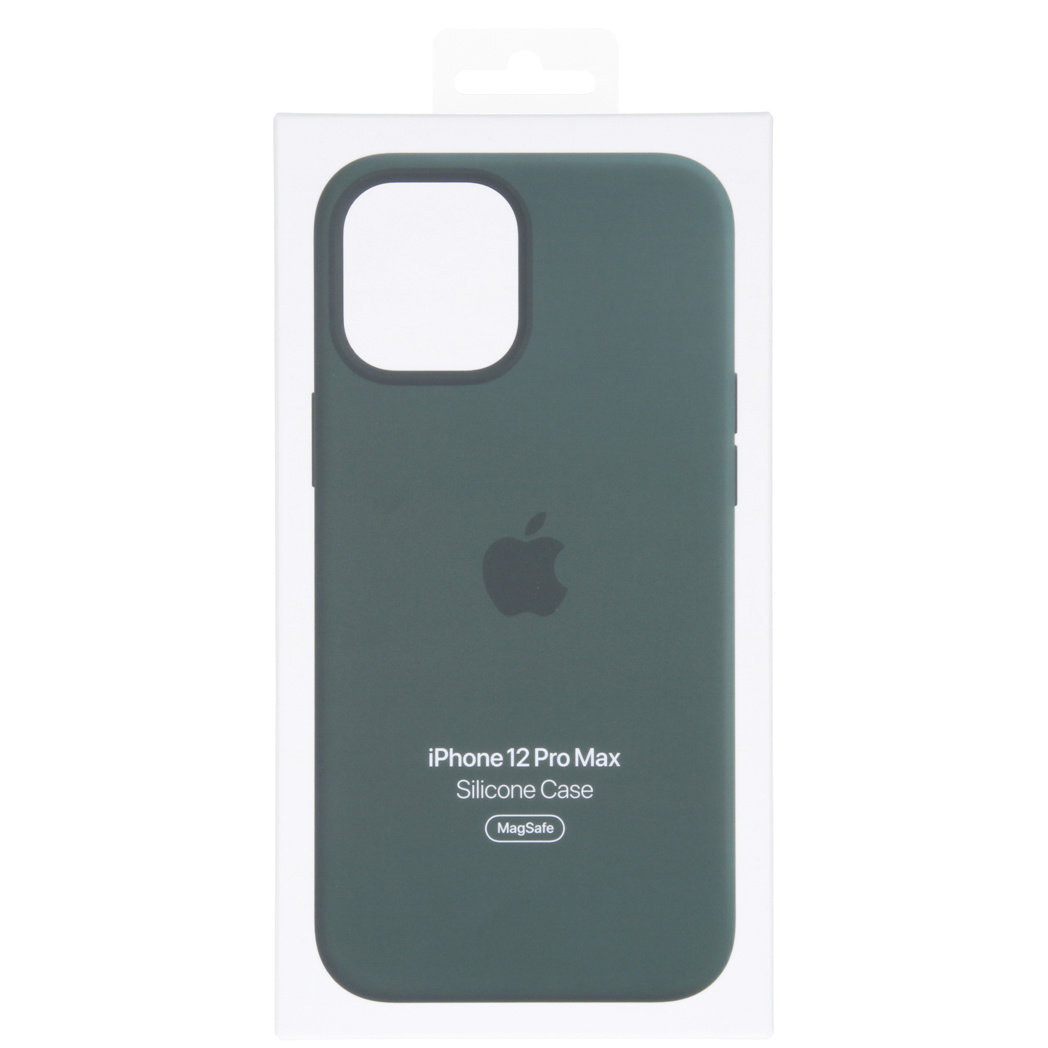 Silicone Backcover MagSafe Apple iPhone 12 Pro Max - Cypress Green - Afbeelding 3