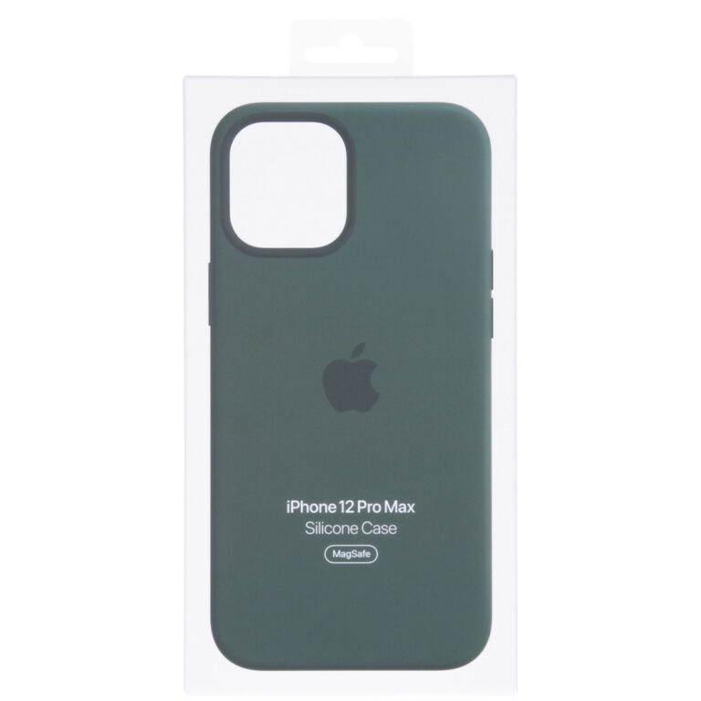 Silicone Backcover MagSafe Apple iPhone 12 Pro Max - Cypress Green - Afbeelding 3