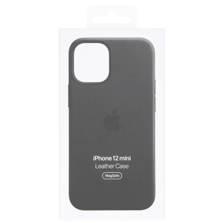 Leather Backcover MagSafe Apple iPhone 12 Mini - Black - Afbeelding 3