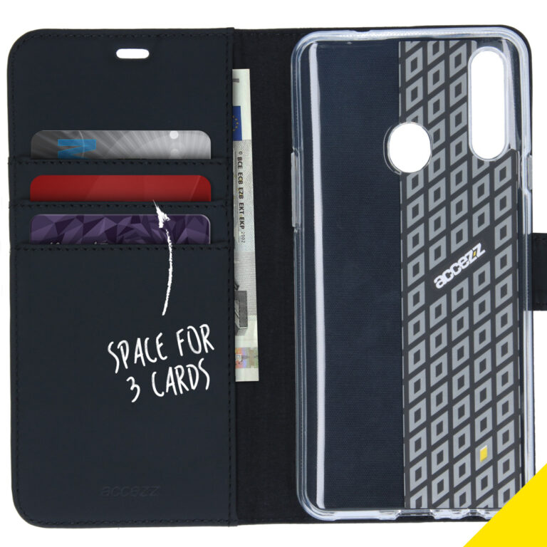Accezz Wallet Softcase Bookcase Samsung Galaxy A20s - Zwart - Afbeelding 3