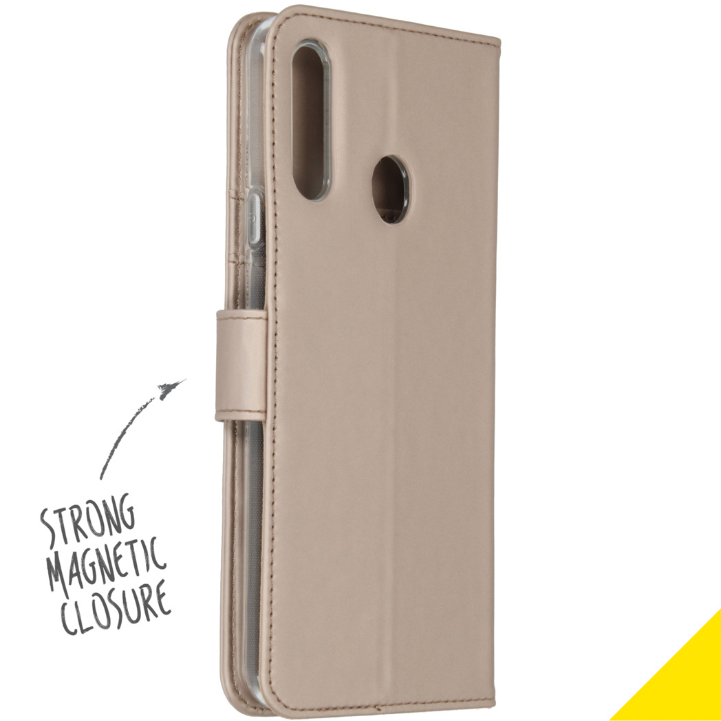 Accezz Wallet Softcase Bookcase Samsung Galaxy A20s - Goud - Afbeelding 2
