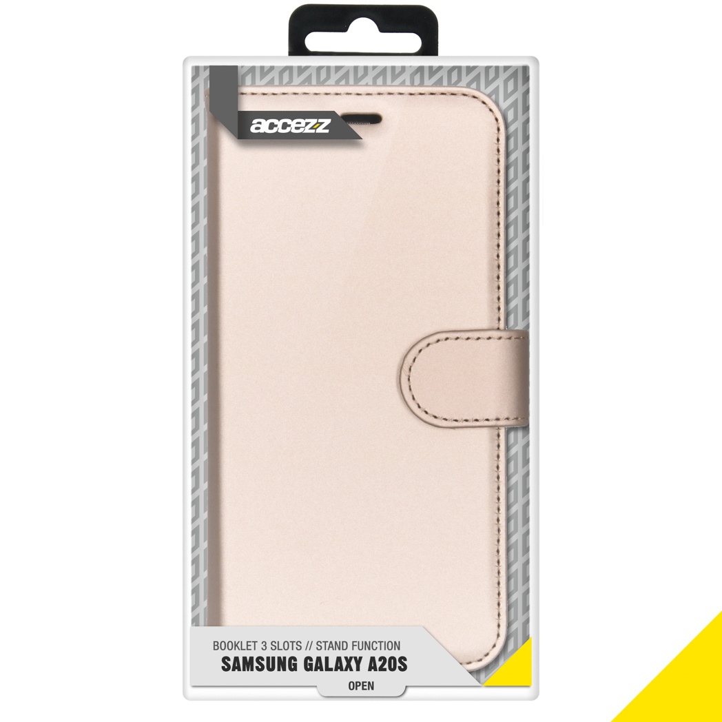Accezz Wallet Softcase Bookcase Samsung Galaxy A20s - Goud - Afbeelding 4