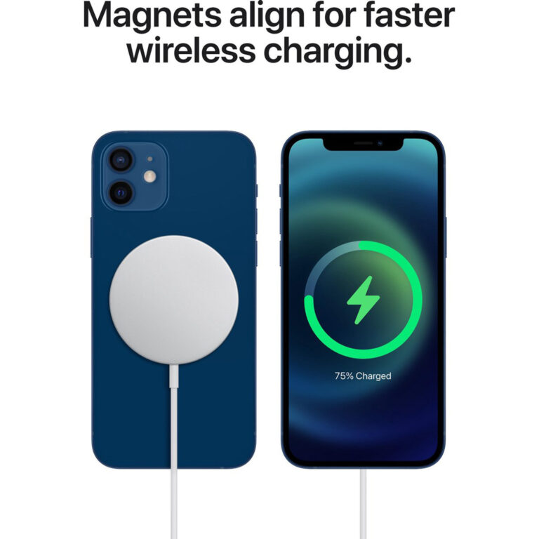 Silicone Backcover MagSafe Apple iPhone 12 (Pro) - Deep Navy - Afbeelding 5