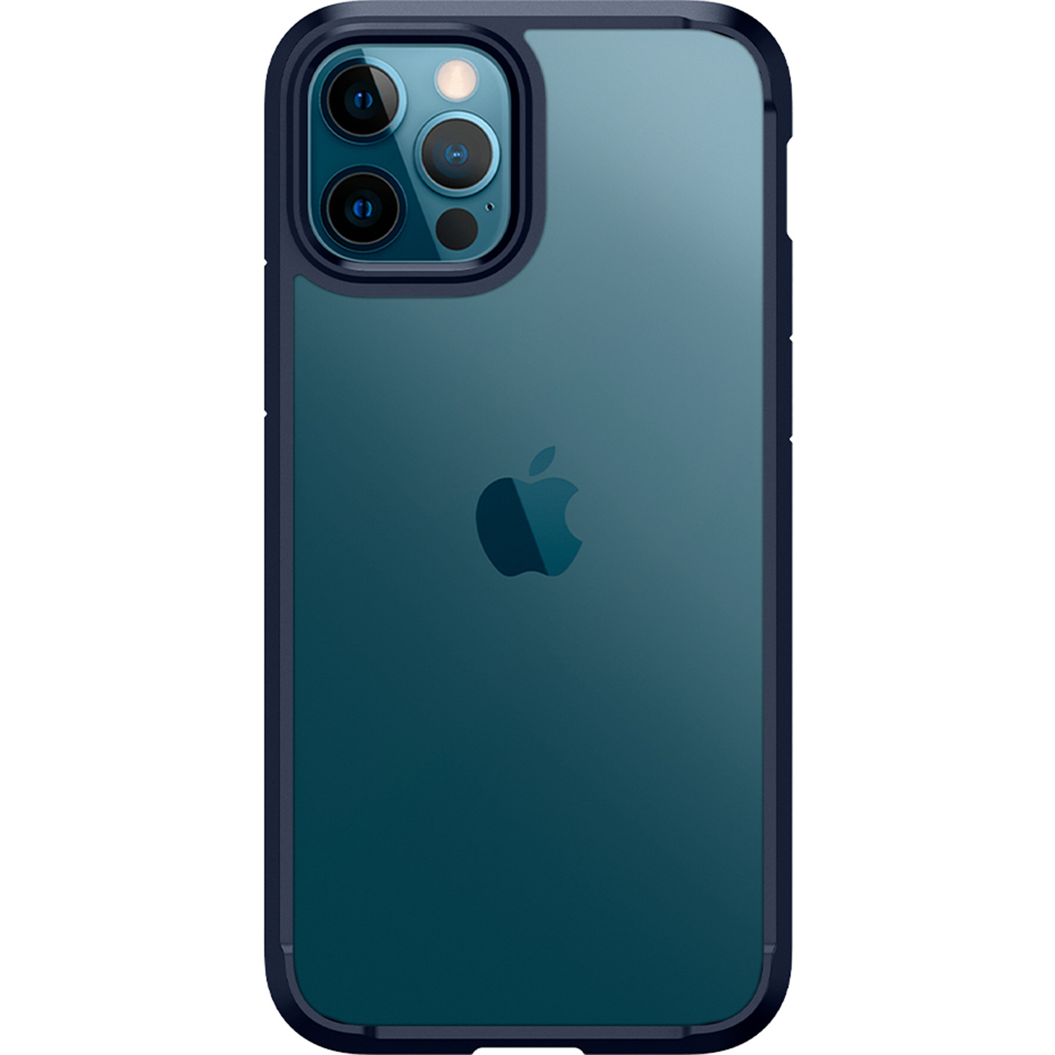 Spigen Ultra Hybrid Backcover Apple iPhone 12 (Pro) – Donkerblauw
