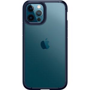 Spigen Ultra Hybrid Backcover Apple iPhone 12 (Pro) - Donkerblauw
