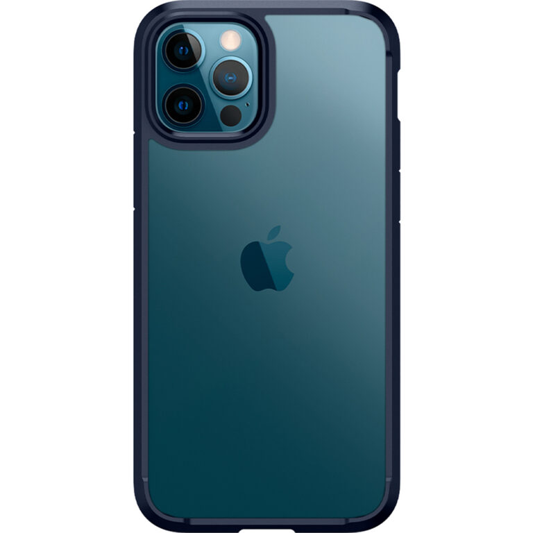 Spigen Ultra Hybrid Backcover Apple iPhone 12 (Pro) - Donkerblauw