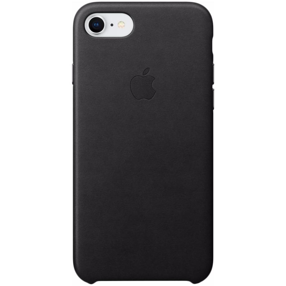 Leather Backcover Apple iPhone SE (2022 / 2020) / 8 / 7 - Black