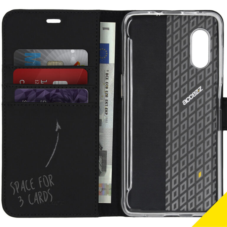 Accezz Wallet Softcase Bookcase Samsung Galaxy Xcover Pro - Zwart - Afbeelding 3