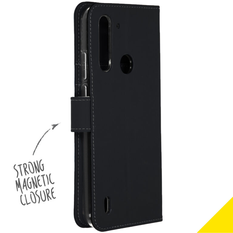 Accezz Wallet Softcase Bookcase Motorola Moto G8 Power Lite - Zwart - Afbeelding 2