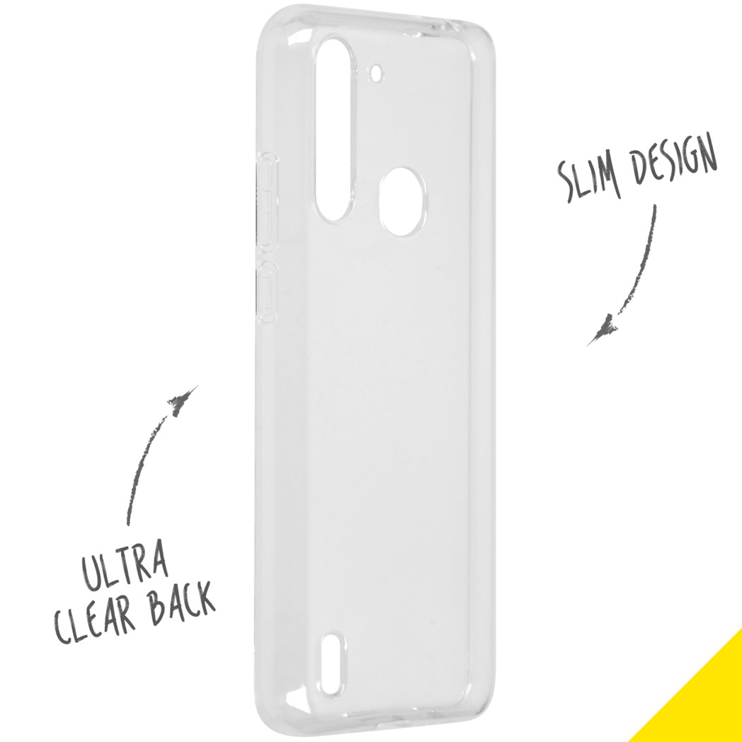 Accezz Clear Backcover Motorola Moto G8 Power Lite - Transparant - Afbeelding 2