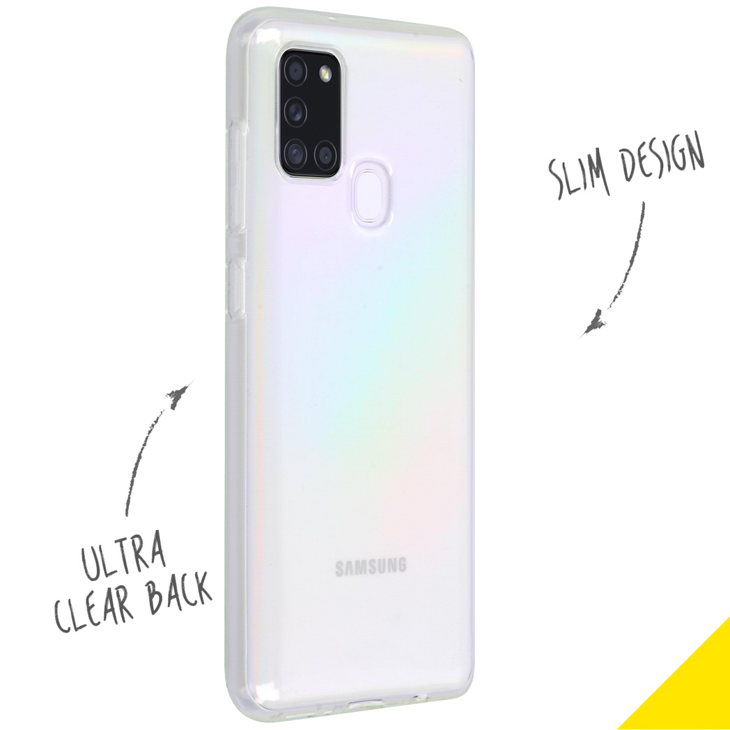 Accezz Clear Backcover Samsung Galaxy A21s - Transparant - Afbeelding 2