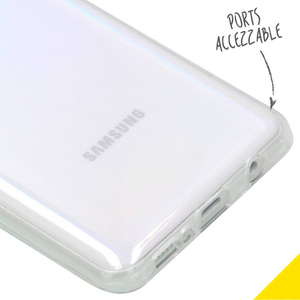 Accezz Clear Backcover Samsung Galaxy A21s - Transparant - Afbeelding 3