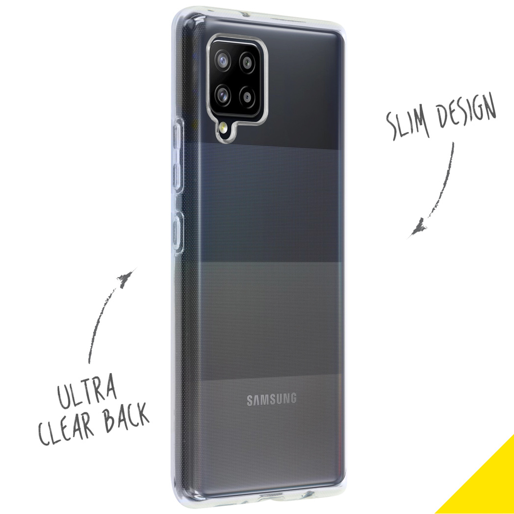 Accezz Clear Backcover Samsung Galaxy A42 - Transparant - Afbeelding 2