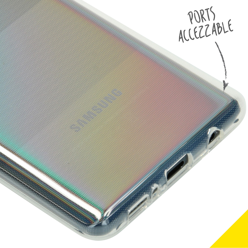 Accezz Clear Backcover Samsung Galaxy A42 - Transparant - Afbeelding 3