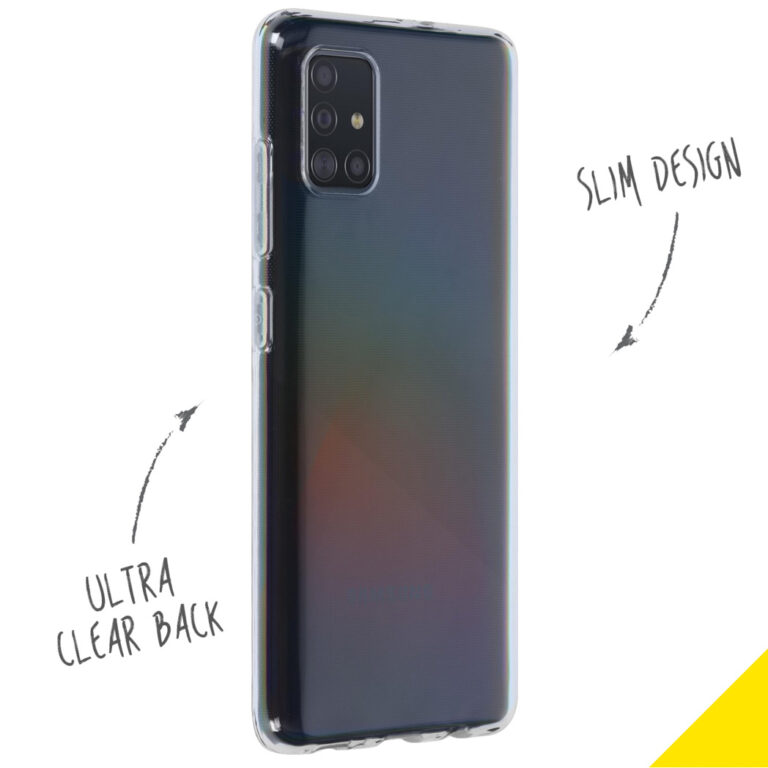 Accezz Clear Backcover Samsung Galaxy A51 - Transparant - Afbeelding 2