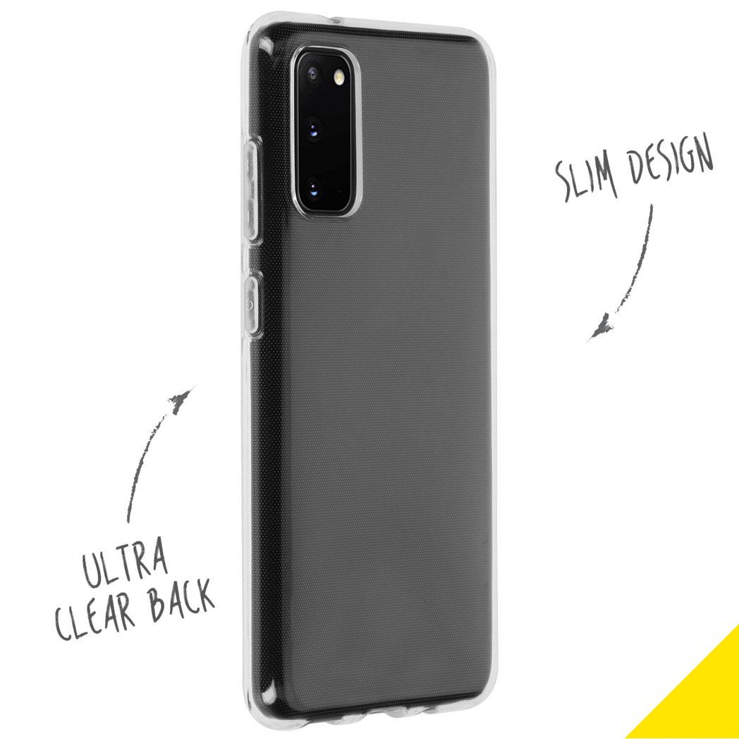 Accezz Clear Backcover Samsung Galaxy S20 - Transparant - Afbeelding 2