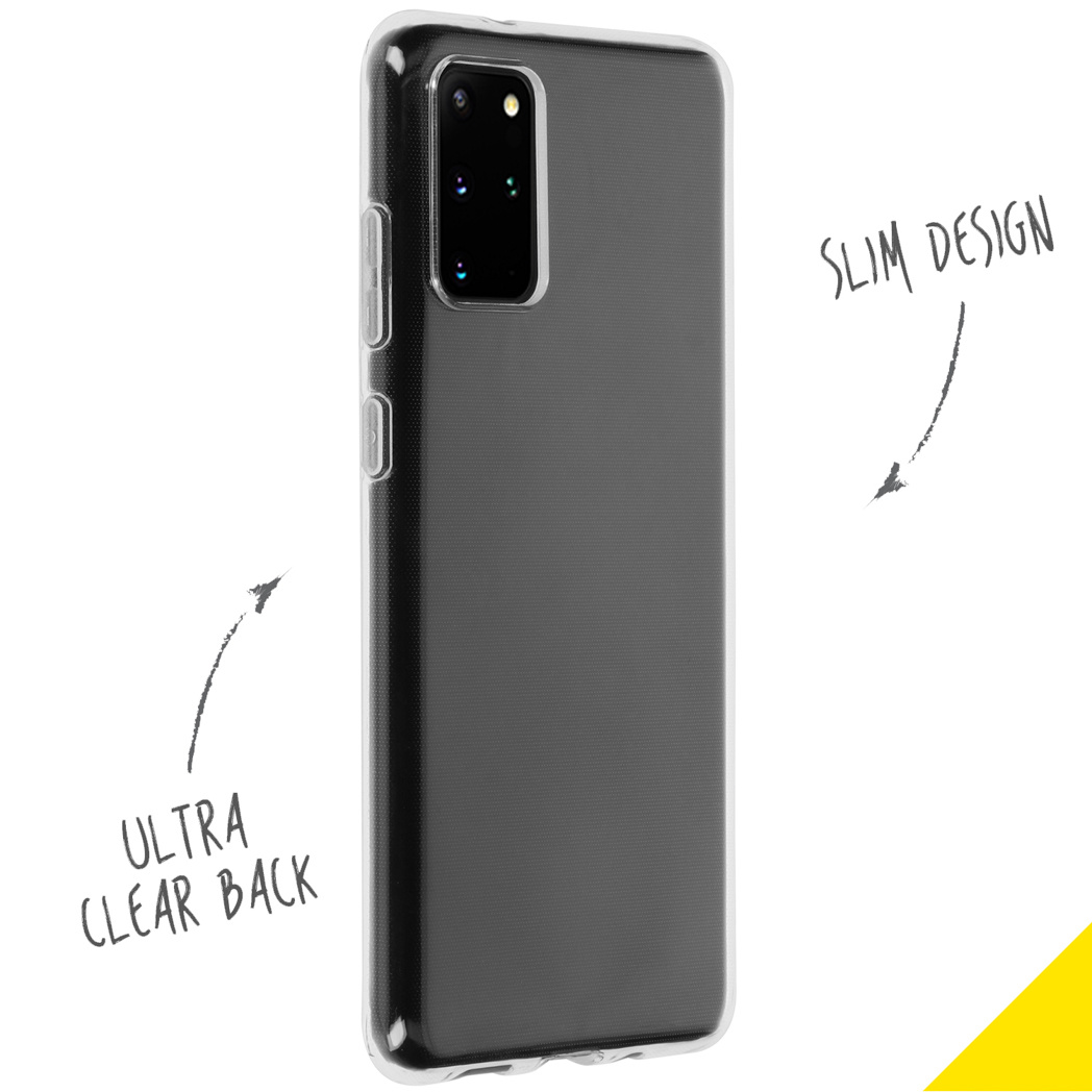 Accezz Clear Backcover Samsung Galaxy S20 Plus - Transparant - Afbeelding 2