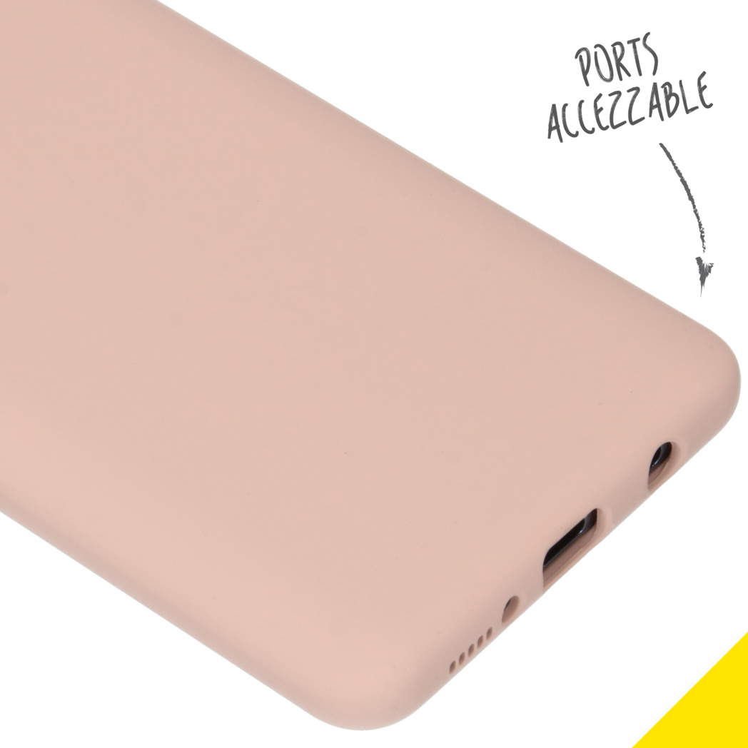 Accezz Liquid Silicone Backcover Samsung Galaxy A51 - Roze - Afbeelding 3