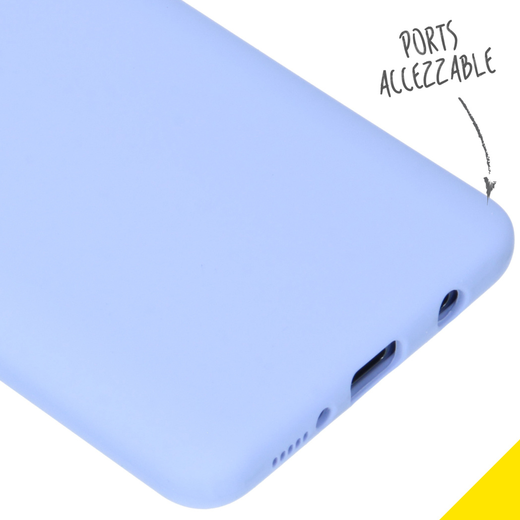 Accezz Liquid Silicone Backcover Samsung Galaxy A51 - Paars - Afbeelding 3