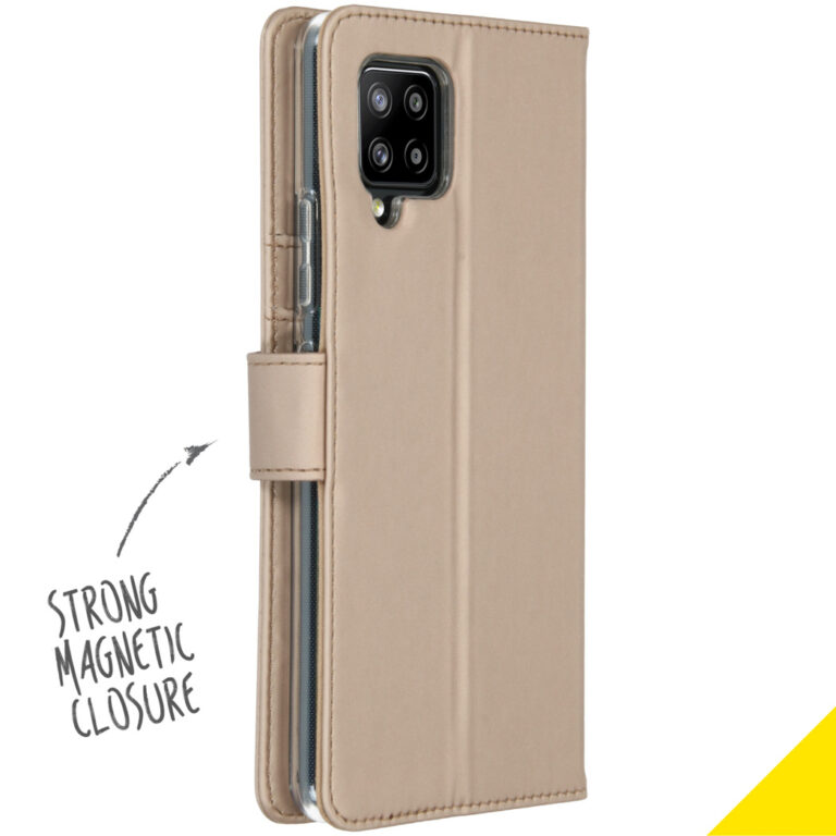 Accezz Wallet Softcase Bookcase Samsung Galaxy A42 - Goud - Afbeelding 2